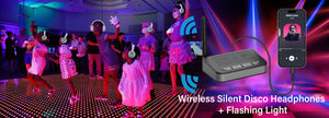 Wireless Silent Disco LED  Headphones with 1 Transmitter  --10pcs Bundle