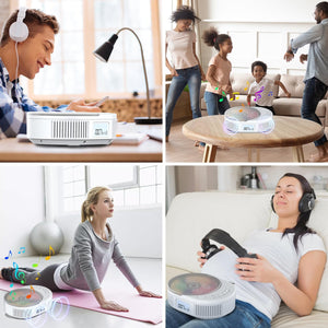 CD Player Portable,MONODEAL Boombox CD Player with Bluetooth Transmitter,FM Radio & Bluetooth Speaker 2 in 1 Combo,Portable CD Players for Car/Home with Remote Control,Headphone Jack,Support AUX/USB